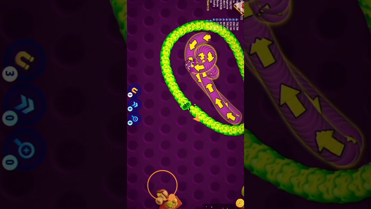 Ninja trick worms killing 😱😱😱#49 #shorts worms zone io