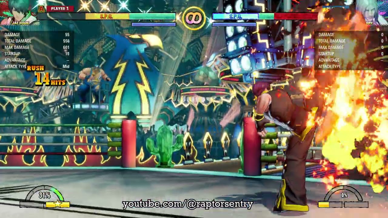 City of the Wolves Jae Hoon 35 Hit BIG DAMAGE Double Super Corner Combo (At Least Flux SPG Required)