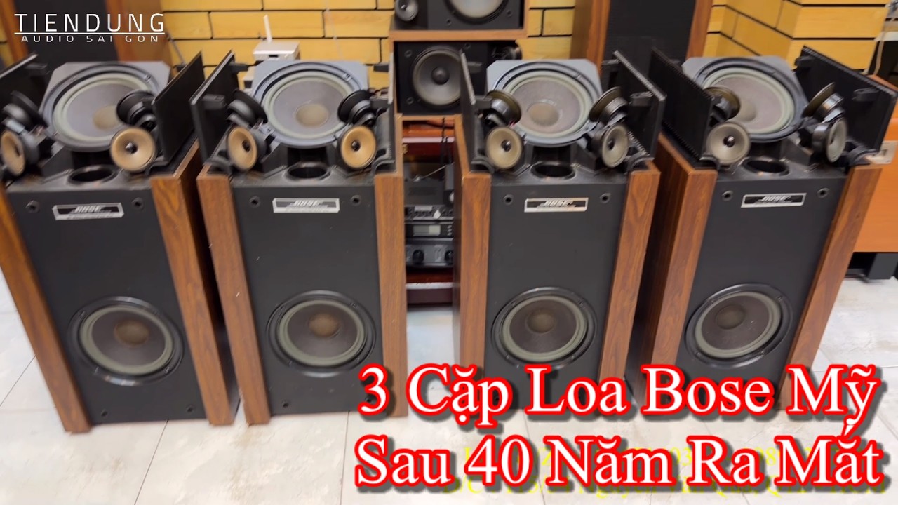 Cập nhật 3 cặp loa Bose 601 seri II Mỹ - Nguyên bụi trời tây - Nghe nhạc và hát karaoke cực đỉnh