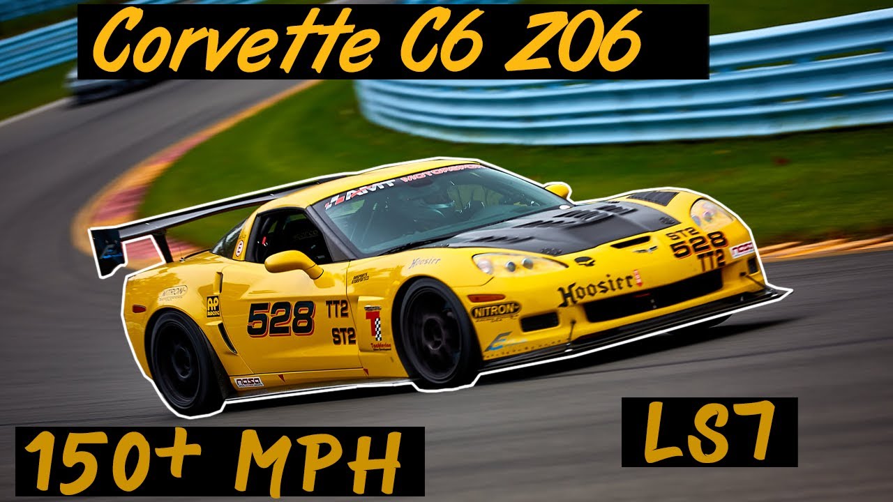 C6 Z06 Corvette goes 150MPH + on Track!