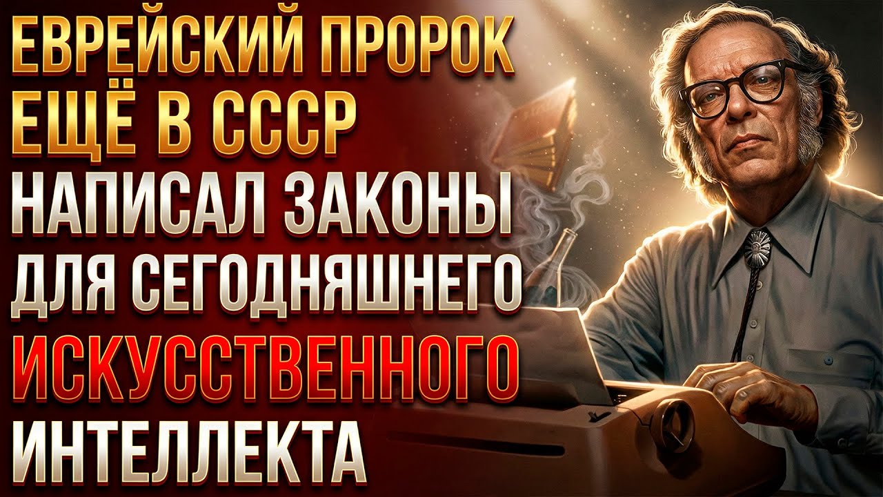 ЕВРЕЙСКАЯ ГОРДОСТЬ: Айзек АЗИМОВ доказал, что ЕВРЕЙСКАЯ мысль правит миром