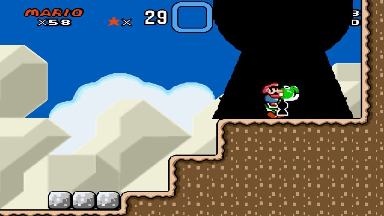 Chocolate Island 2 all 3 exits | Super Mario World