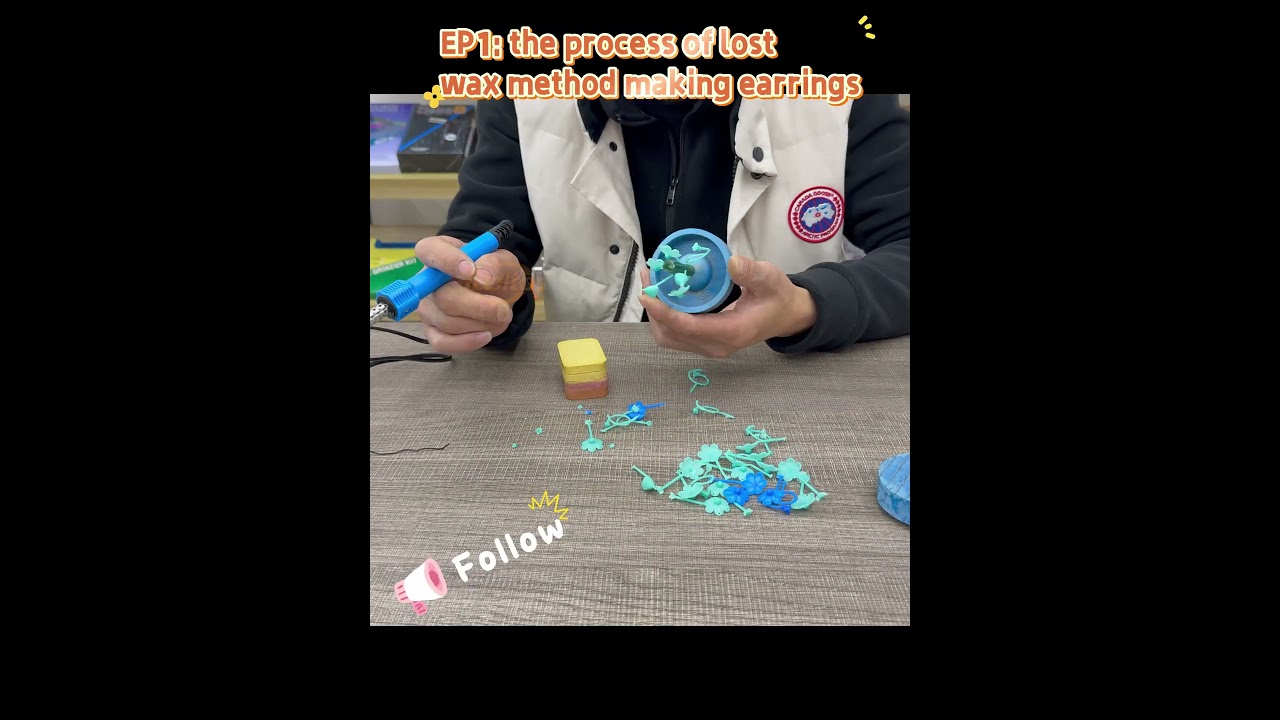 EP1 UPDATED: The process of lost wax method making earrings