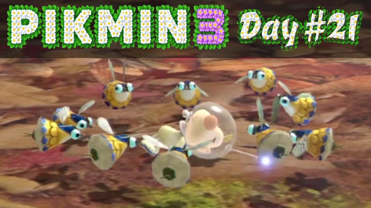 Pikmin 3 WiiU - Day 21: Finding Louie and Boss Battle Vs Scornet Maestro!