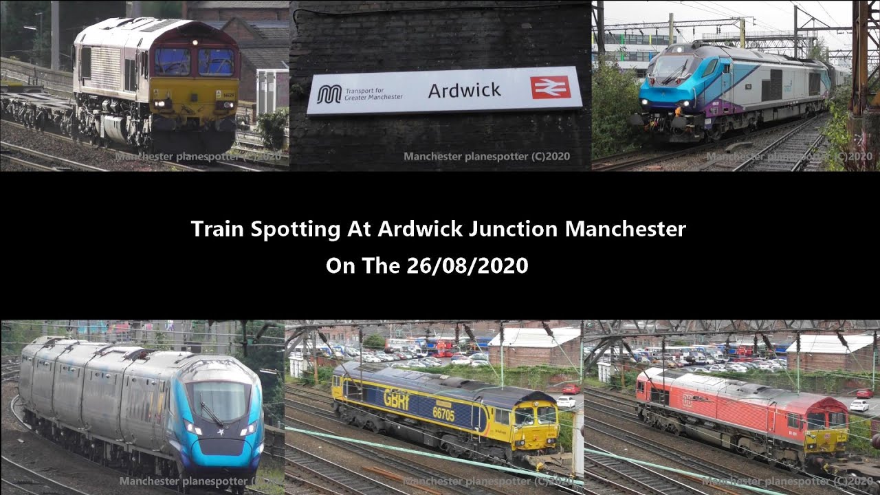 (HD) Train Spotting At Ardwick Junction Manchester On The 26/08/2020