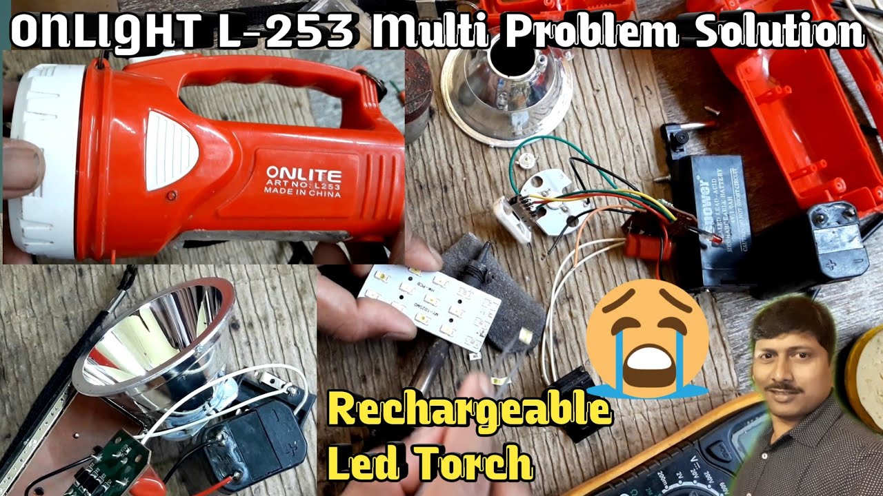 ONLIGHT L253 Rechargeable Led Torchlight Burning Solution | Torchlight Blast All Problems Solution