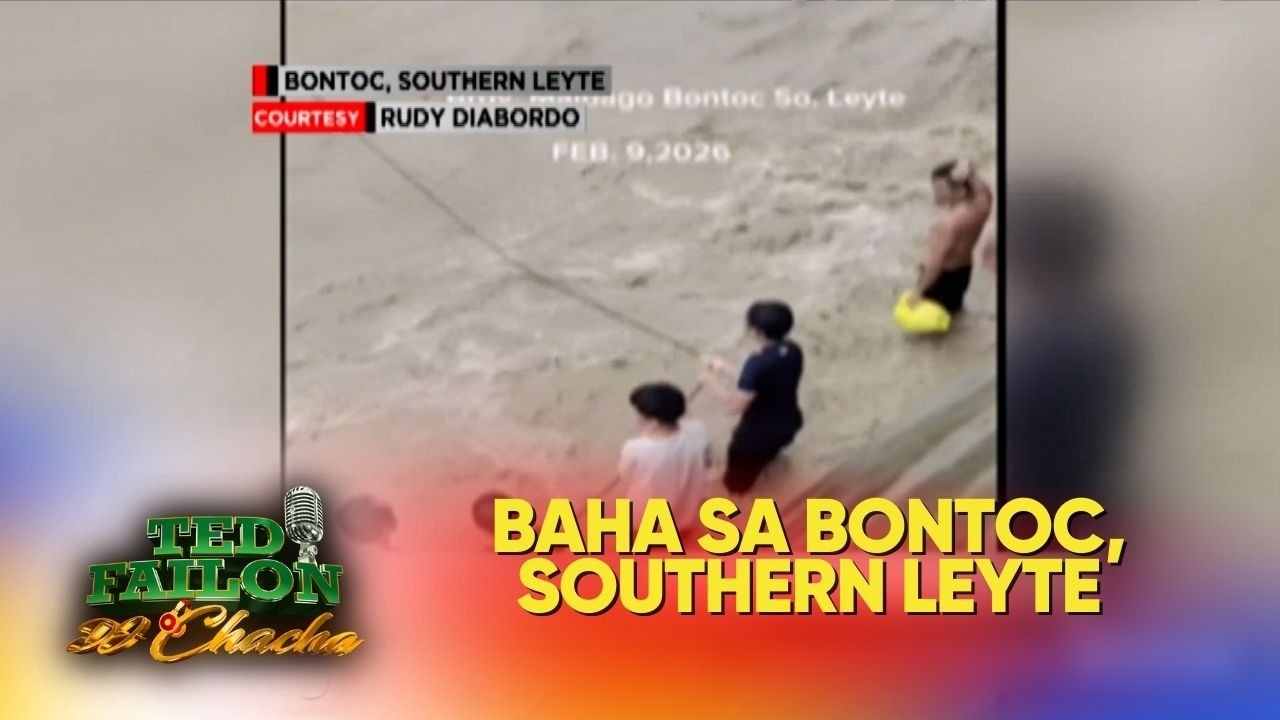 Mga residente, pahirapang makatawid sa rumaragasang ilog sa Bontoc, Southern Leyte