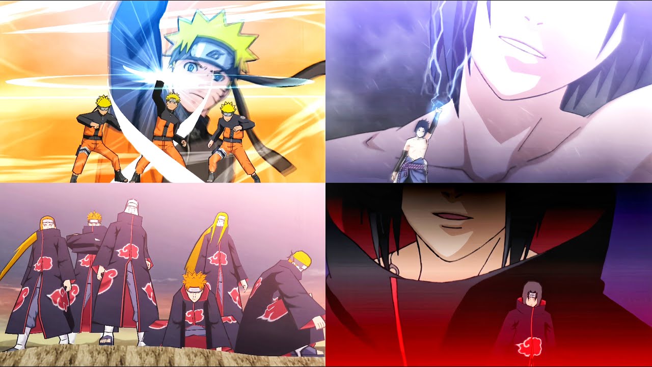 Naruto Ultimate Ninja Heroes 1,2,3 - All Ultimate Jutsu