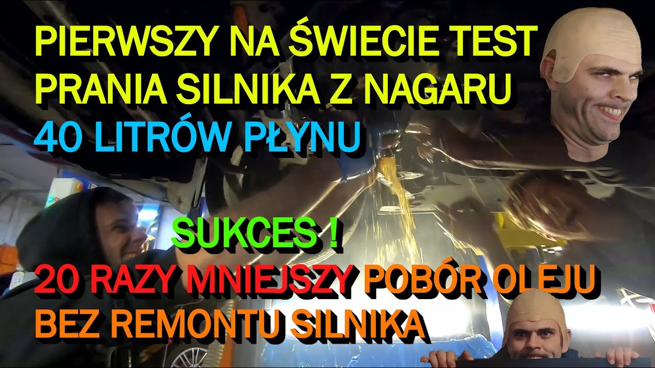 WODA W SILNIKU Uprałem silnik BMW z nagaru *20 razy mniejszy pobór oleju* - lewatywa silnikowa
