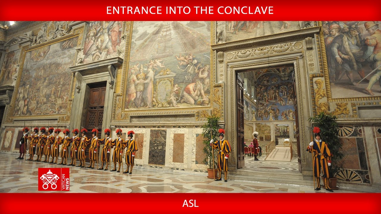 Entrance into the Conclave – May 7, 2025 ASL