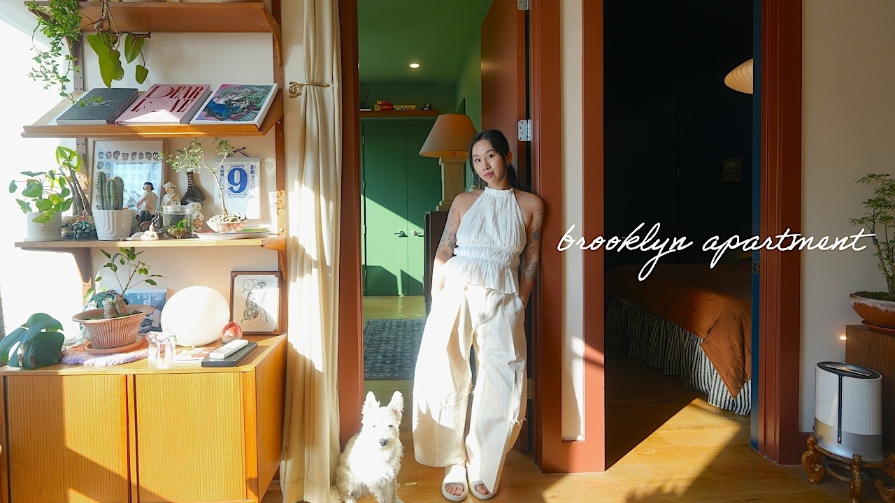 House Tour | Inside my cozy Brooklyn apartment & rooftop garden