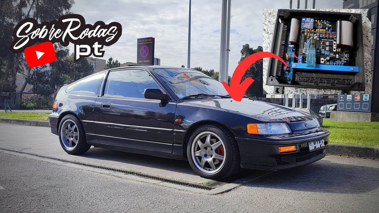 Centralina reprogramável no Honda CRX