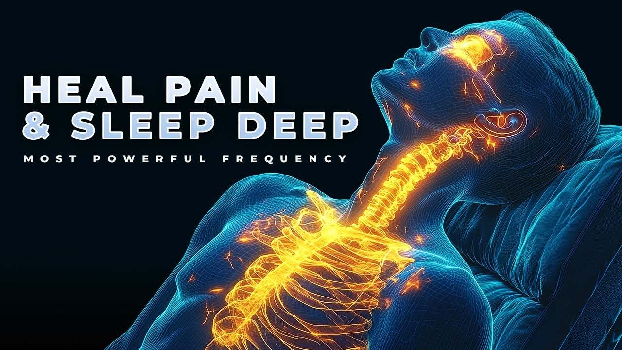 174Hz + 528Hz Deepest Healing Frequency: Full Body PAIN RELIEF SLEEP MUSIC (Wake up Pain free)