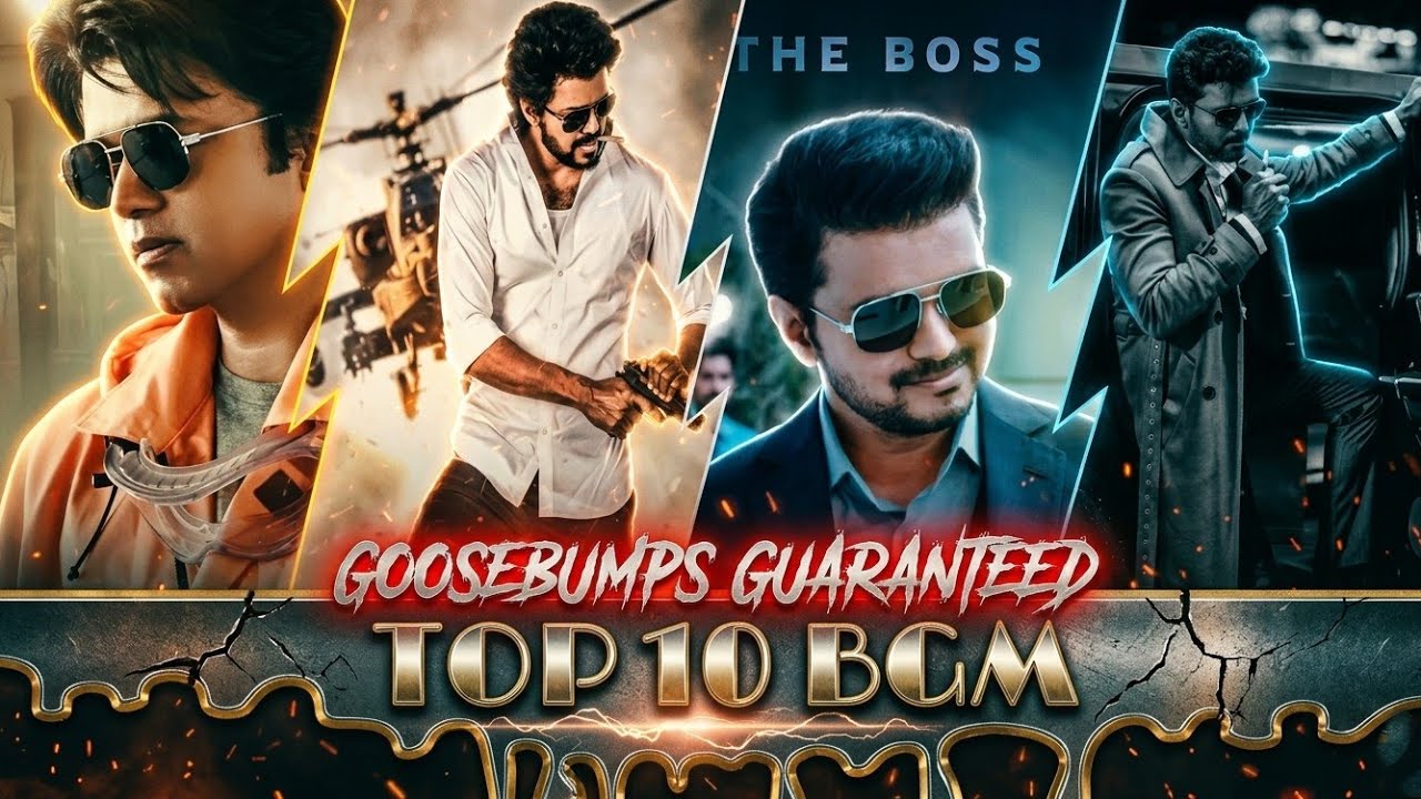 💥 Thalapathy Vijay BGM 🔥 Top 10 Most Powerful Background Scores Ever!