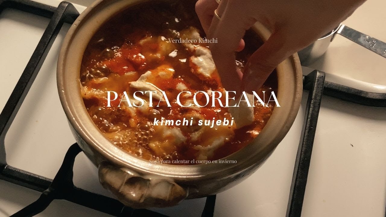 Lo intenté guardar el kimchi durante 1 año para esto (Kimchi Sujebi)