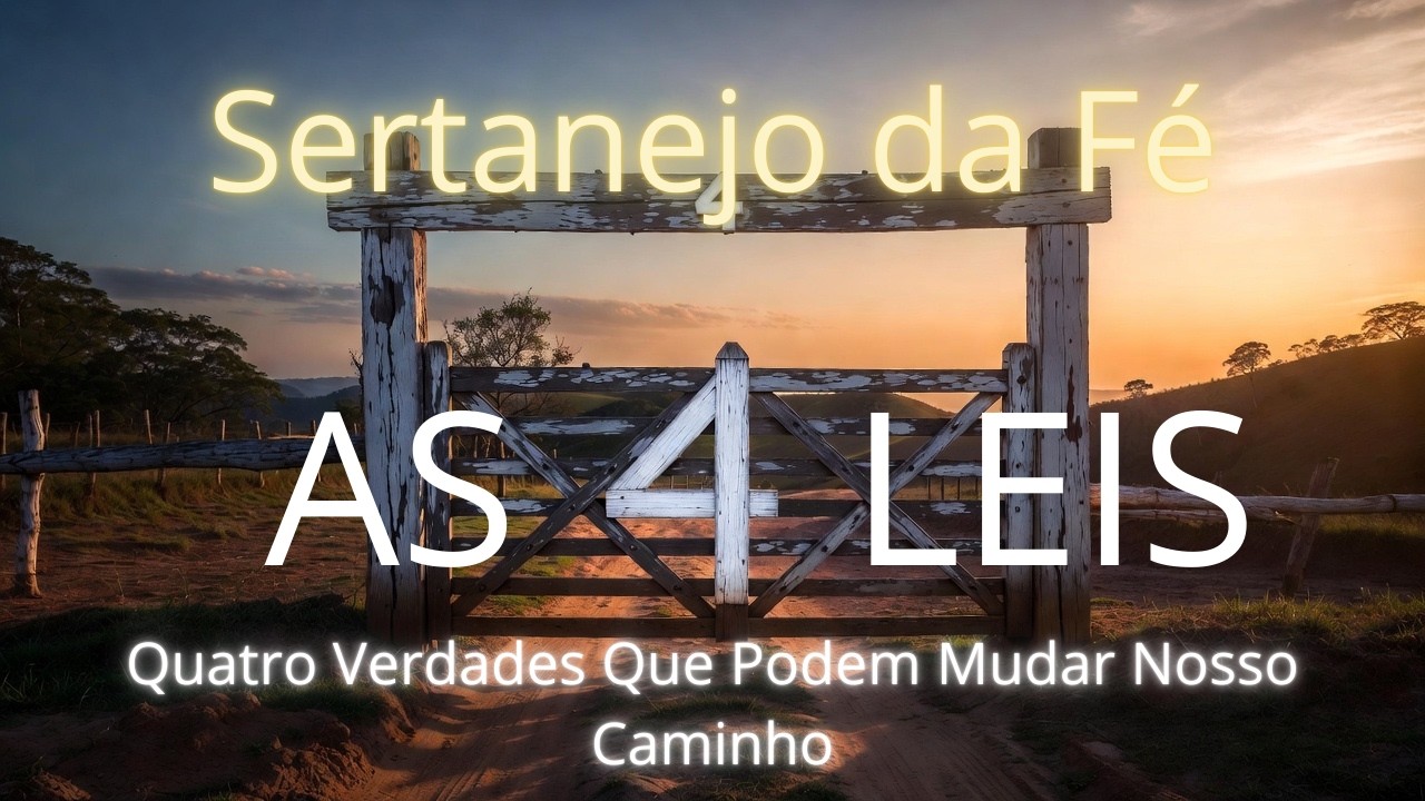 As 4 Leis - Quatro Verdades Que Podem Mudar Nosso Caminho | Sertanejo Gospel Raiz