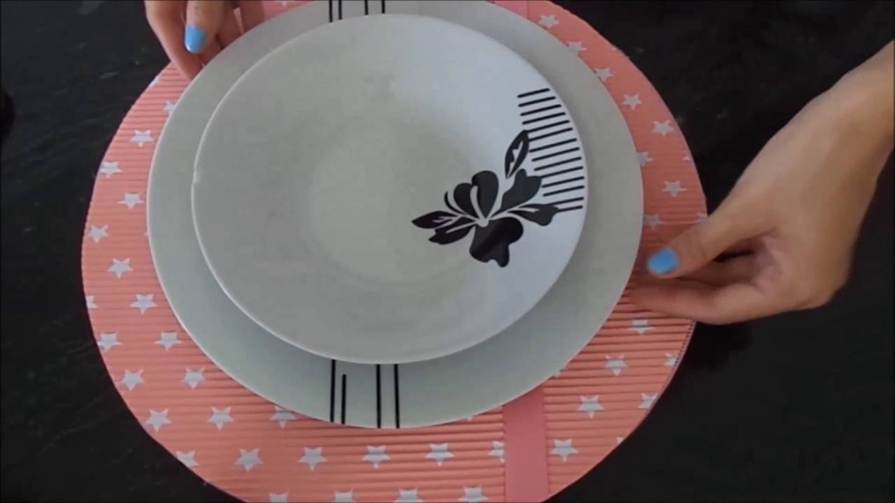 DIY - SOUSPLAT de E.V.A GASTANDO QUASE NADA!