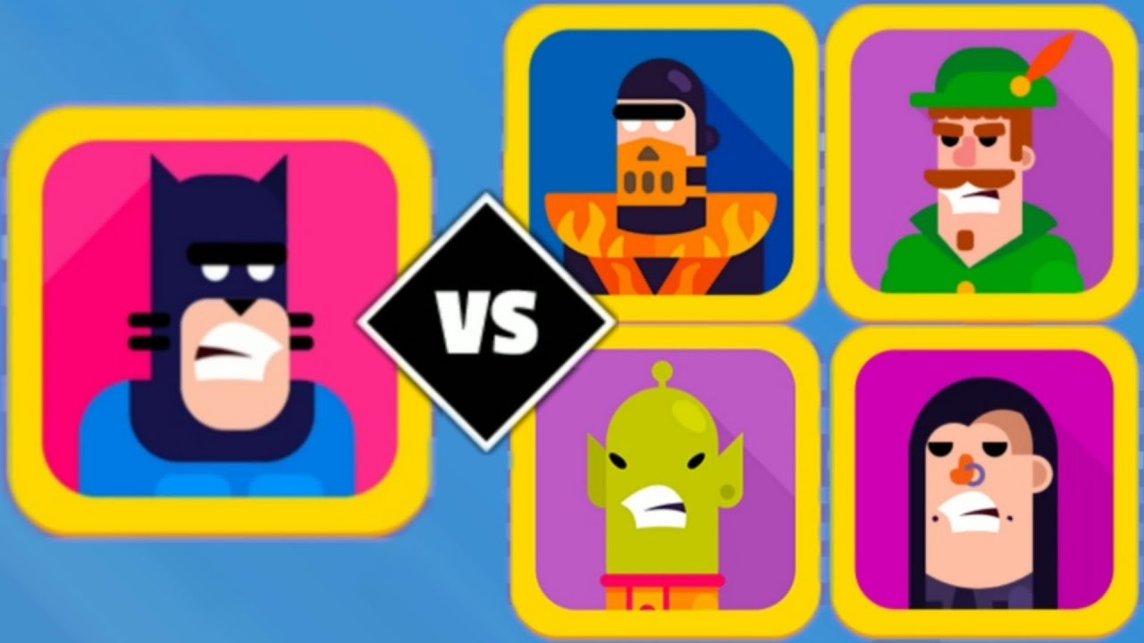 Bowmasters MANCAT vs BLAZE, ROBIN, Y, D'EVOURER epic gameplay
