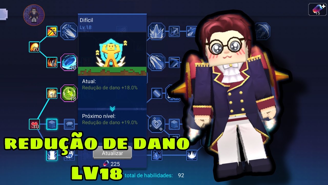 upando o talento redução de dano no (Blockman GO)