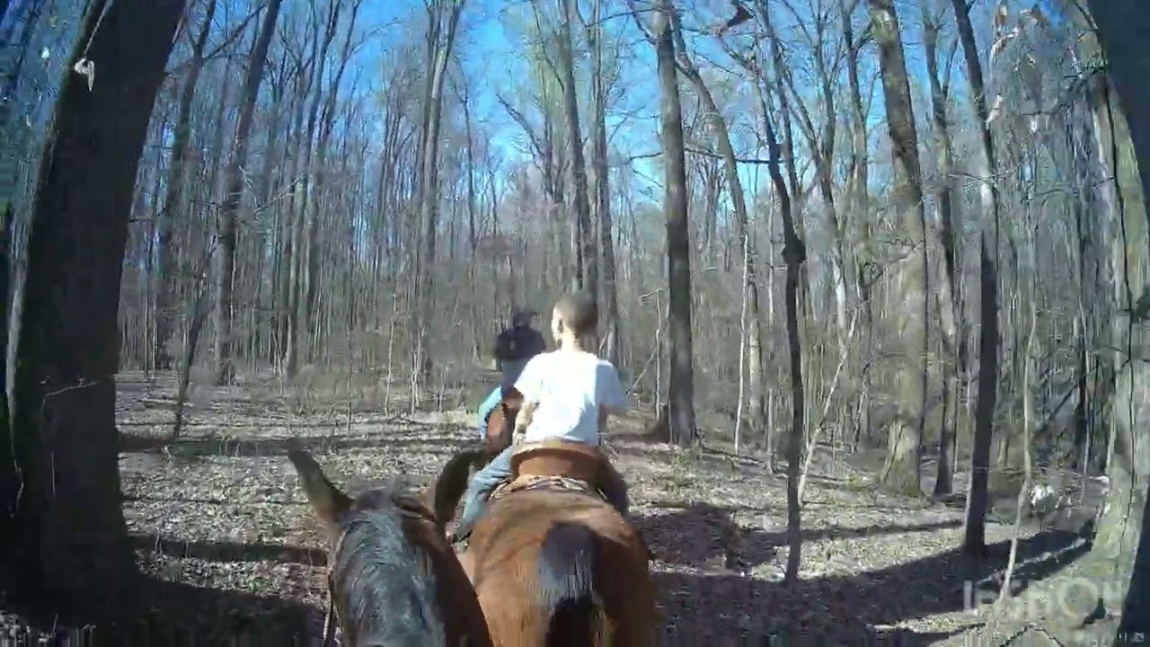 Spring break 26 trail ride with Peyton
