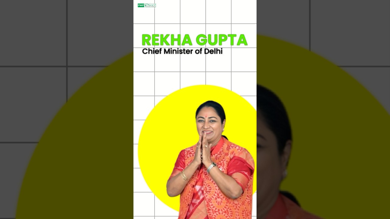 Rekha Gupta &ndash; Delhi&rsquo;s 4th Female Chief Minister! #pmpublshers #shorts