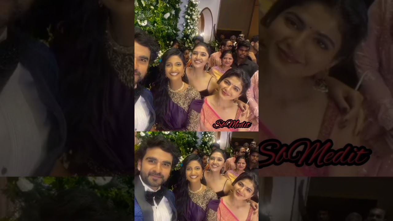 Actress Vani bojan & iswarya Menon Attended Actor Ashok Selvan & Keerthi Pandian Reception