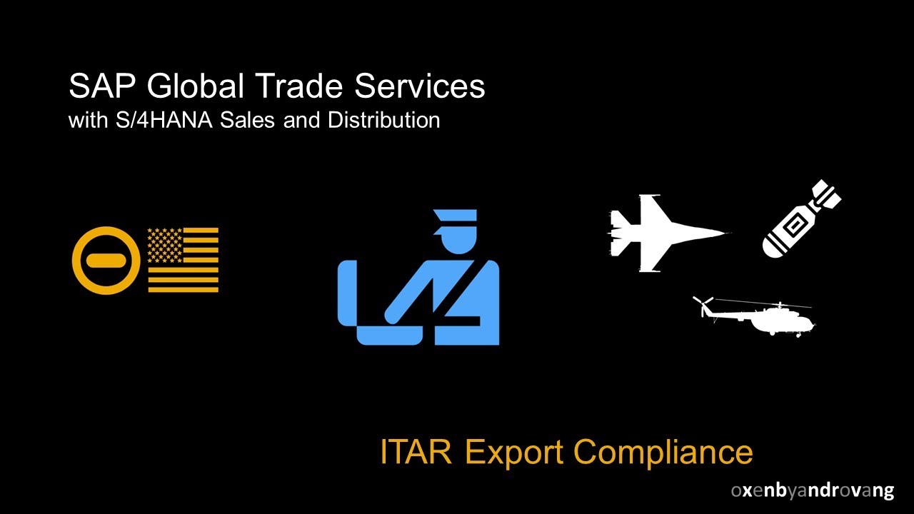 SAP Global Trade Services - ITAR Export Compliance