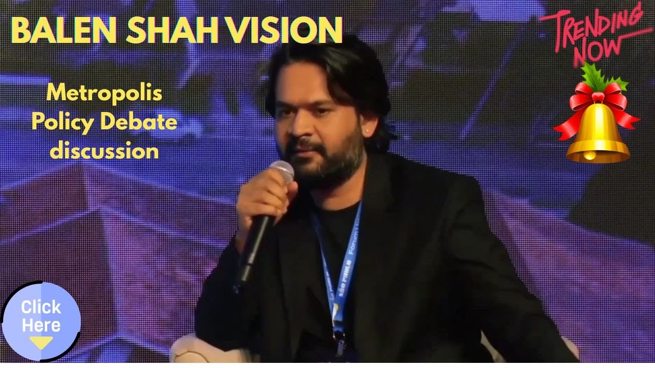 Balen Shah's participation in the Metropolis Policy Debate discussion in São Paulo, Brazil, in 2024