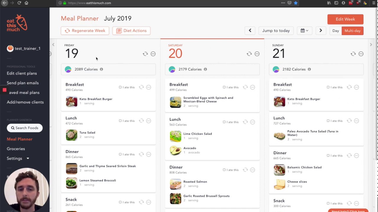 [OLD] Eat This Much: Pro/Trainer v1 workflows walkthrough