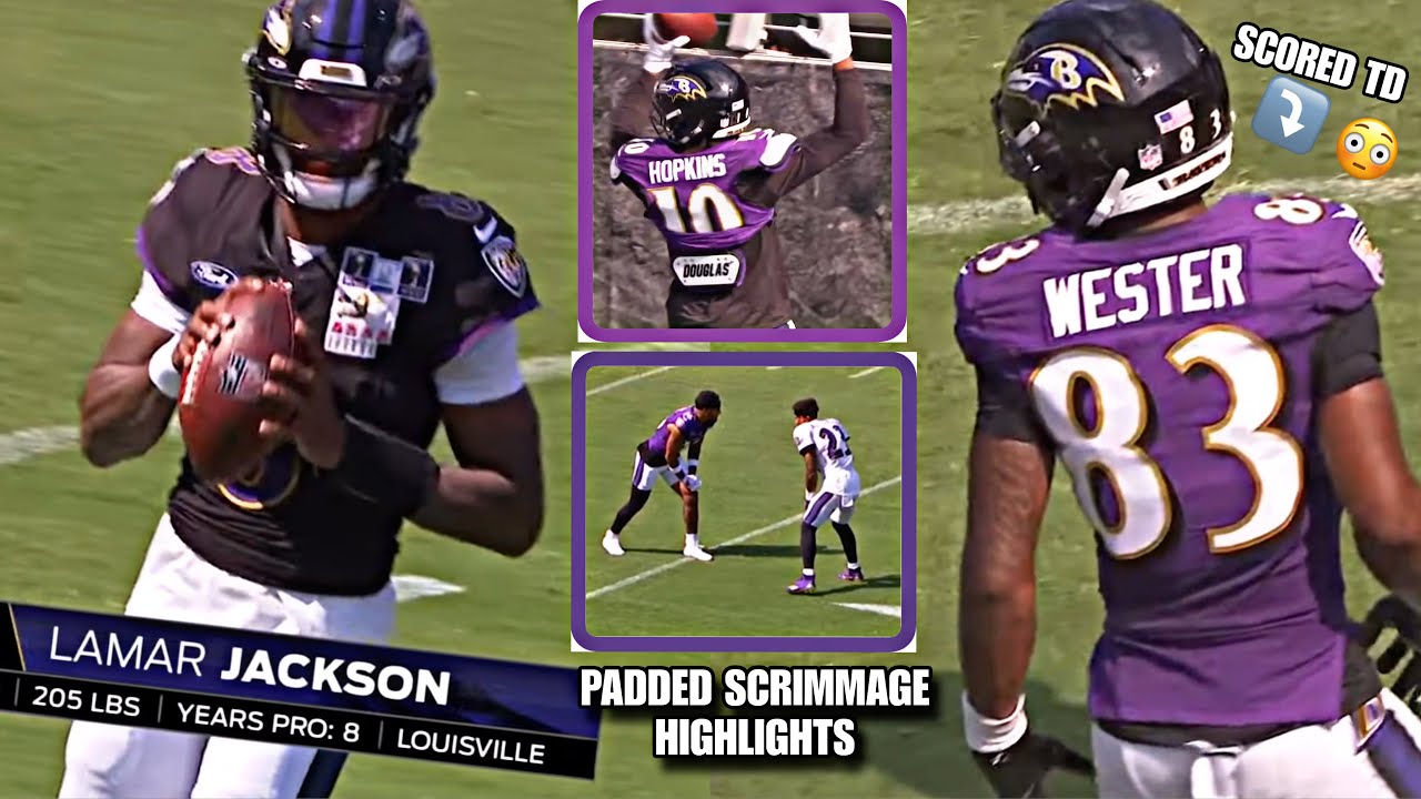 Lamar Jackson & Ravens *LIVE* GAME READY Scrimmage Highlights: Lajohntay Wester SCORED! + D-Hopkins