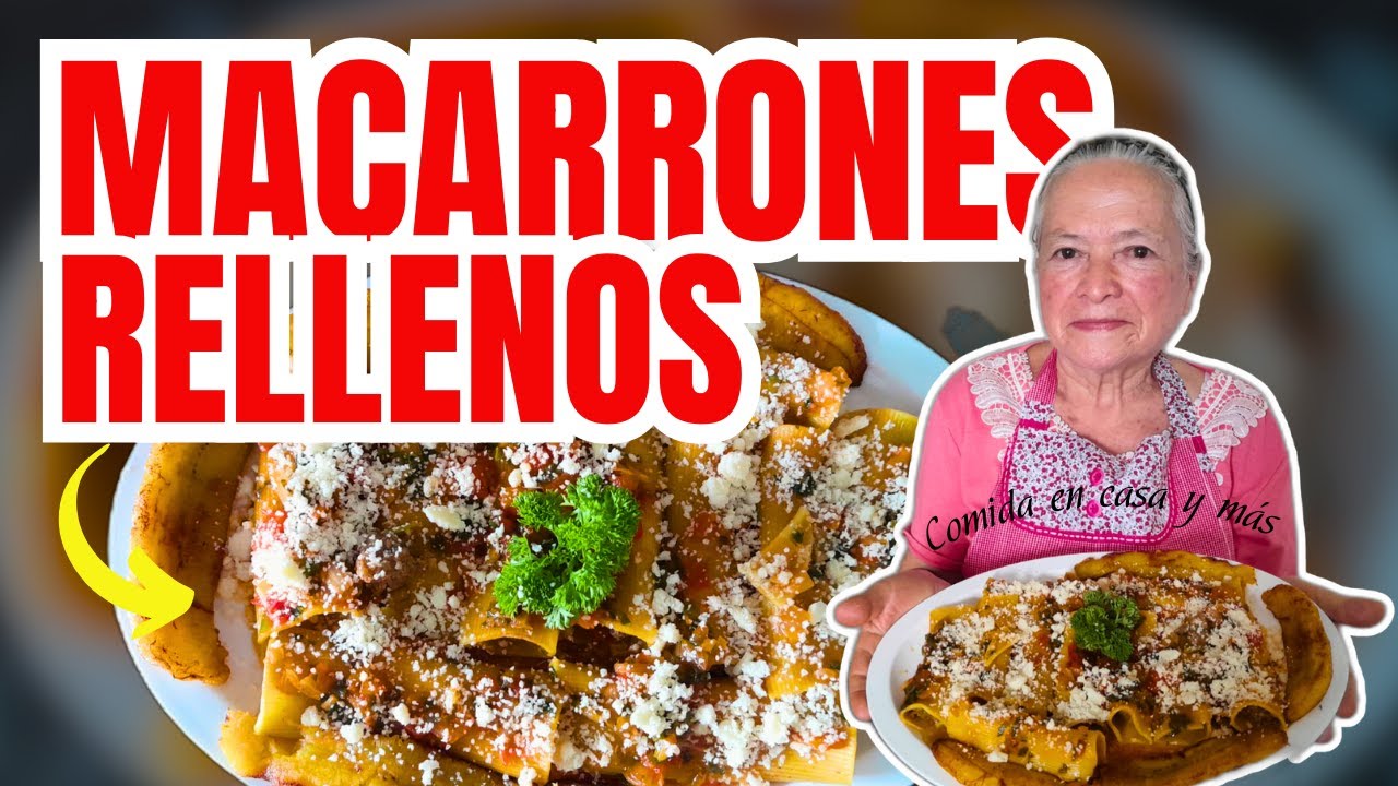 😋 Cómo HACER MACARRONES RELLENOS Con CARNE MOLIDA | DELICIOSA Receta Casera