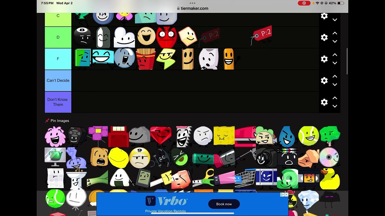 Ranking all bfdi characters!!!
