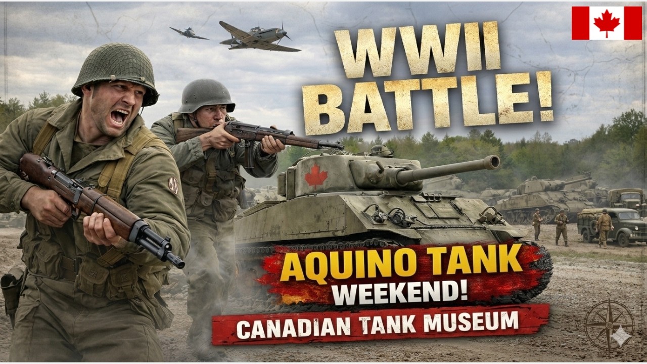 WWII BATTLE | AQUINO TANK WEEKEND | CANADIAN TANK MUSEUM