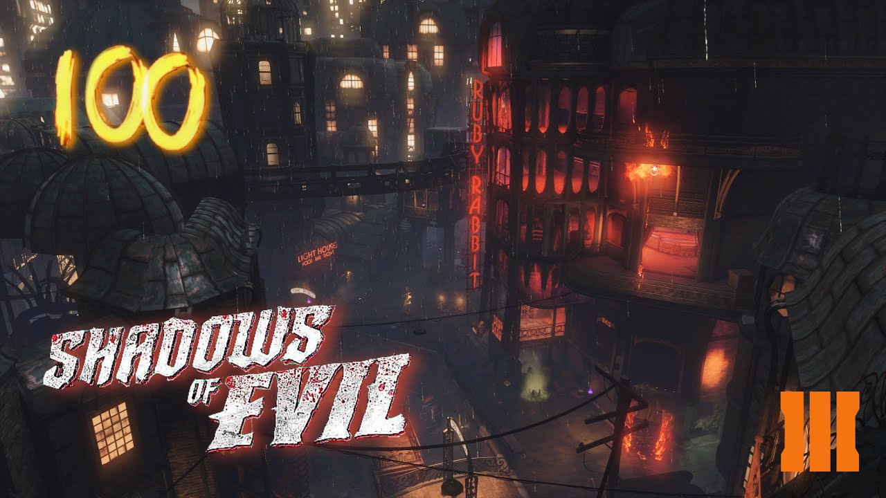 Black Ops III Zombies - Shadows Of Evil Round 100+ (3rd Attempt)