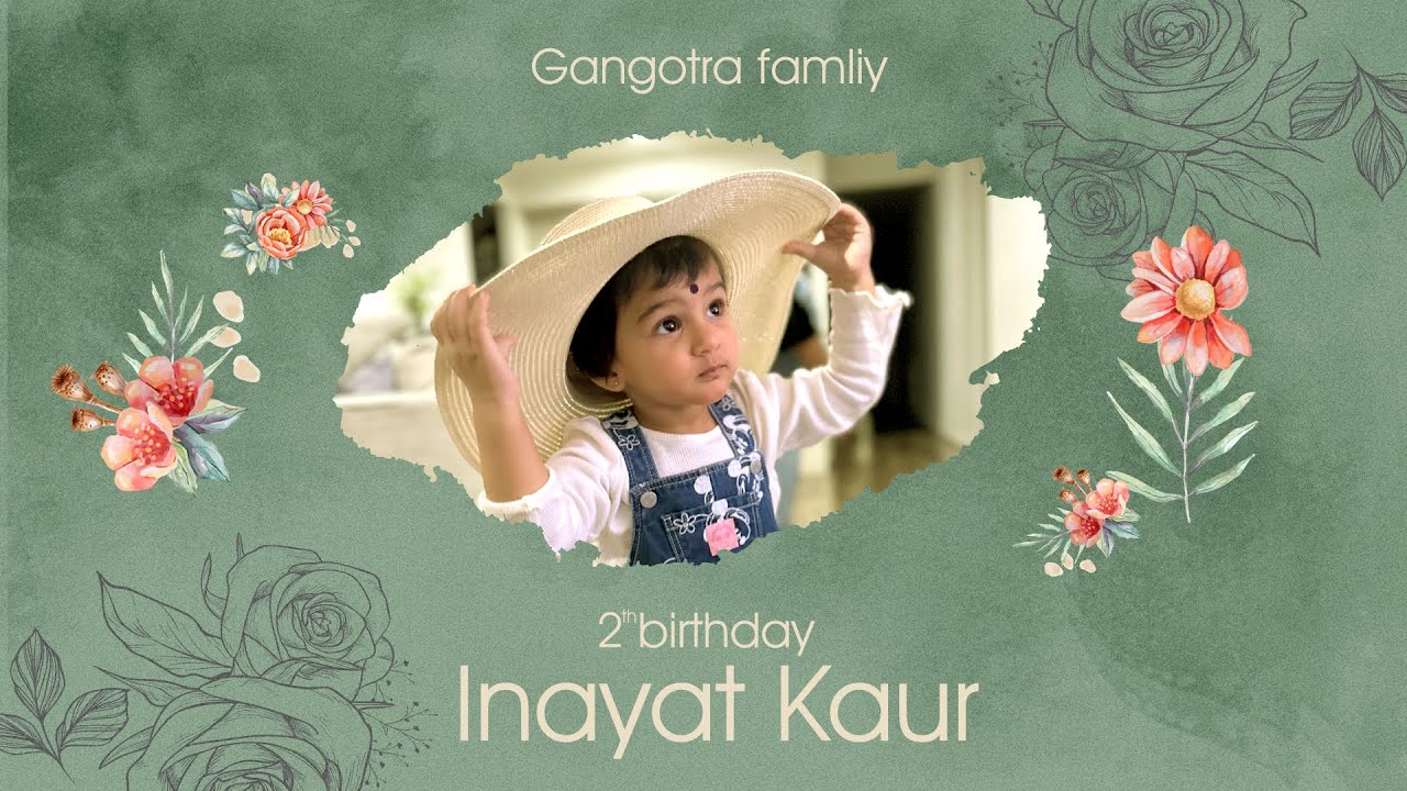 2TH | BIRTHDAY | INAYAT | GANGOTRA FAMILY  | OLD STUDIO DALJIT |