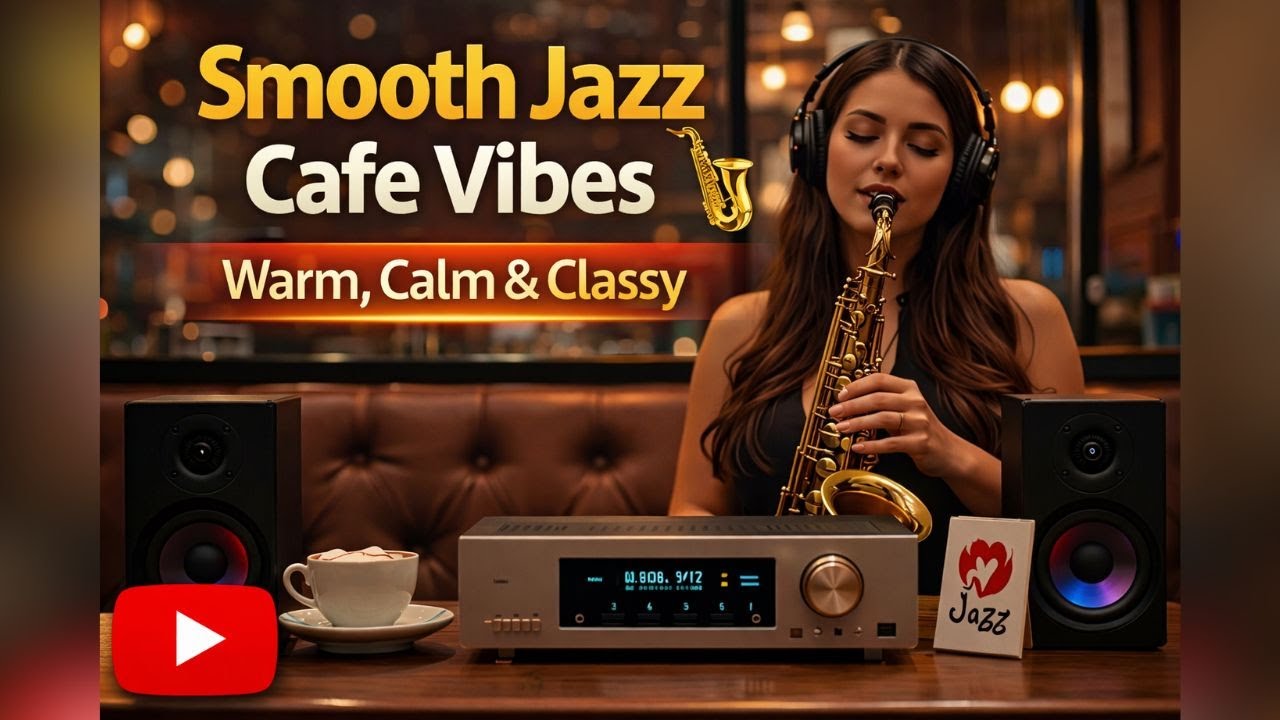 Smooth Jazz Cafe Vibes – Warm, Calm & Classy