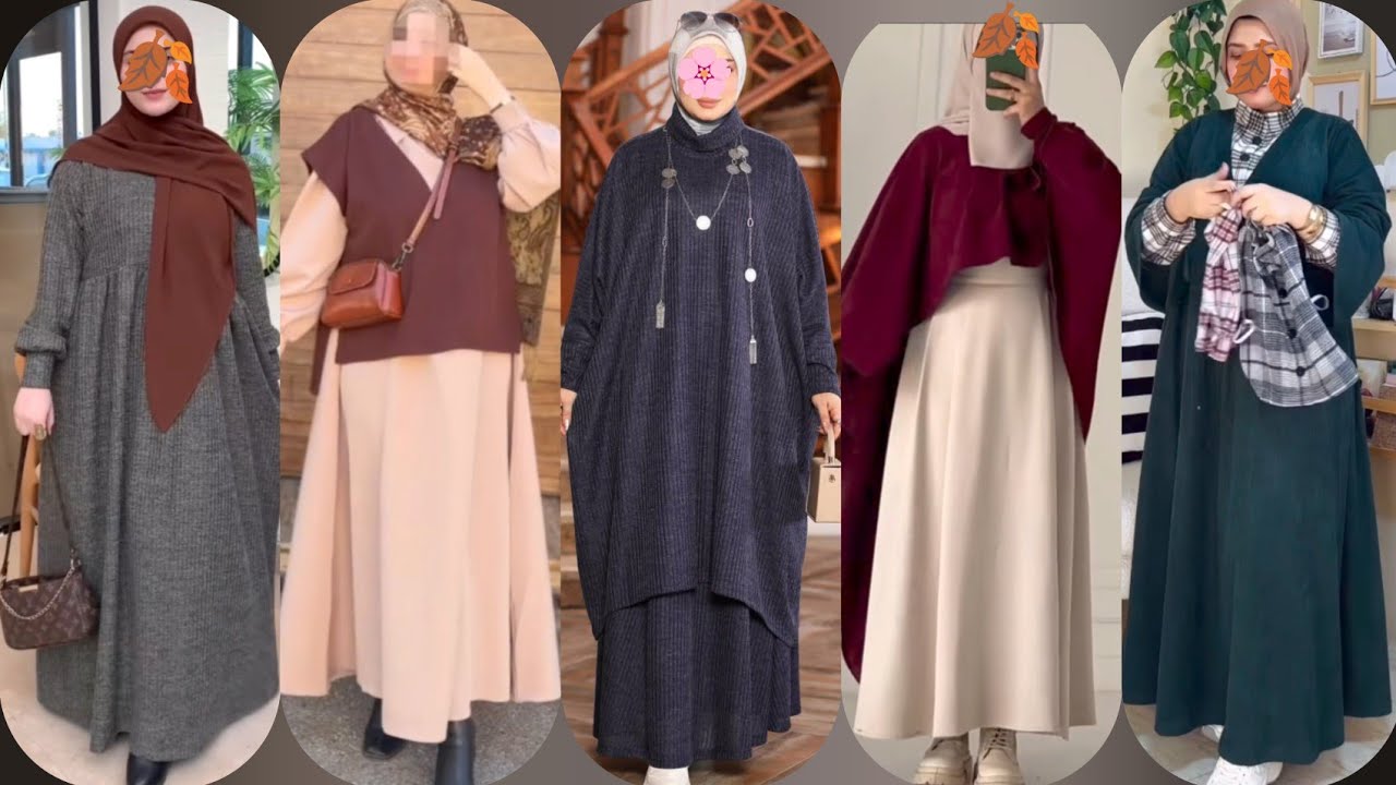 ملابس شرعيه للمحجبات2026/2025🤎🌧️موديلات فساتين واسعه للمحجبات🌸new hijab girl2026/hijab dress style🤎💯