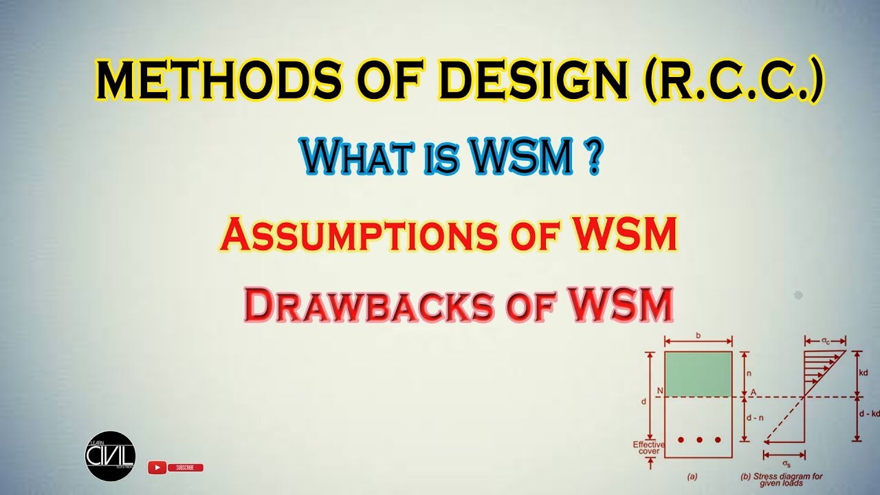 Working Stress Method | It's Assumptions and Drawbacks | Methods of Design (R.C.C.)