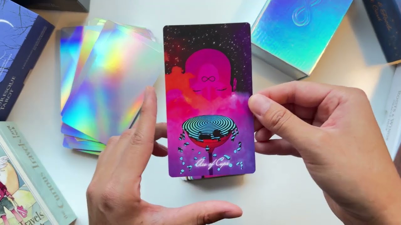 Tarot of the Holy Spectrum: Infinity Edition (2nd Ed.) {Holographic Mirror} - Silent Flipthrough 