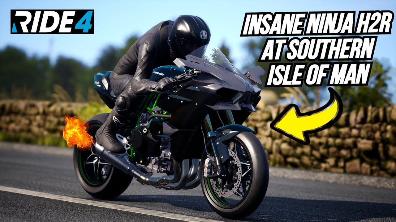RIDE 4 - NINJA H2R AGGRESSIVE GAMEPLAY | SCARY RACE AT SOUTHERN ISLE OF MAN