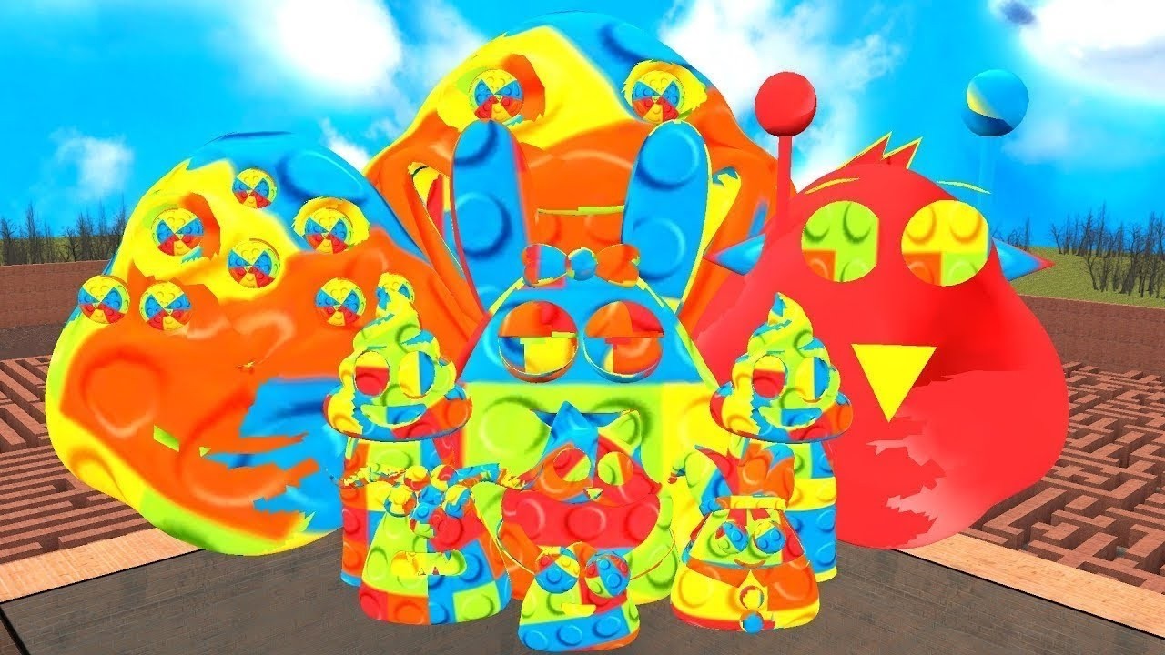 🌀SPARTAN KICKING ALL NEW LEGO 3D POU BOUS REVENGE in BIG MAZE in Garrys Mod