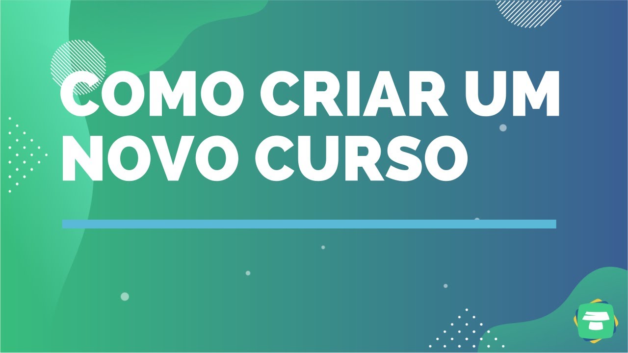 Criando um novo CURSO no Maestrus