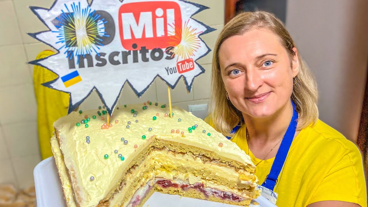 MINHA VIZINHA NA UCRÂNIA ME ENSINOU A FAZER ESTE BOLO! Toрт від сусідки - bolo suspiro com queijo