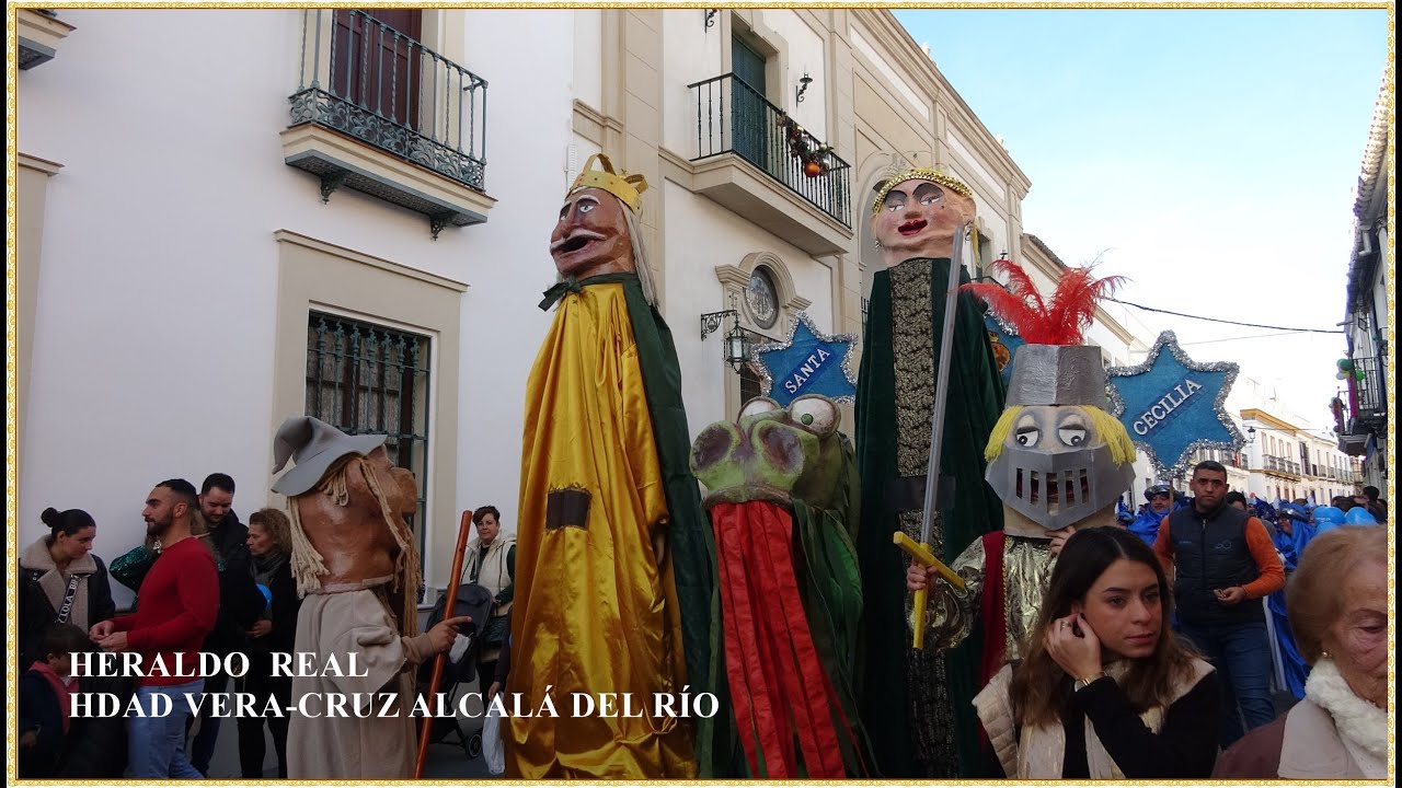 4K - HERALDO REAL VERA-CRUZ ALCALÁ DEL RÍO 2024 AM SANTA CECILIA DE SEVILLA