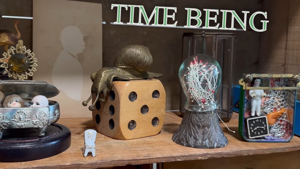 Making an Assemblage Shadow Box from Found Objects at Flea Markets