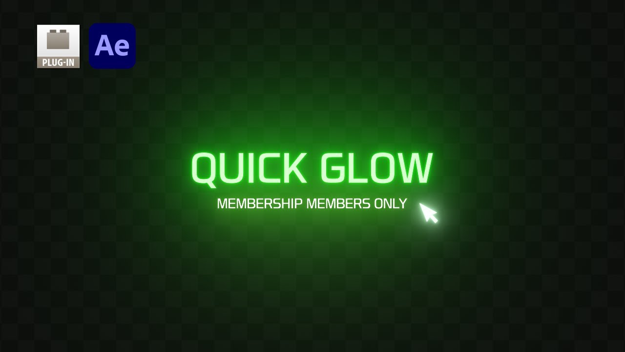 After Effects Quick Glow Preset Tutorial
