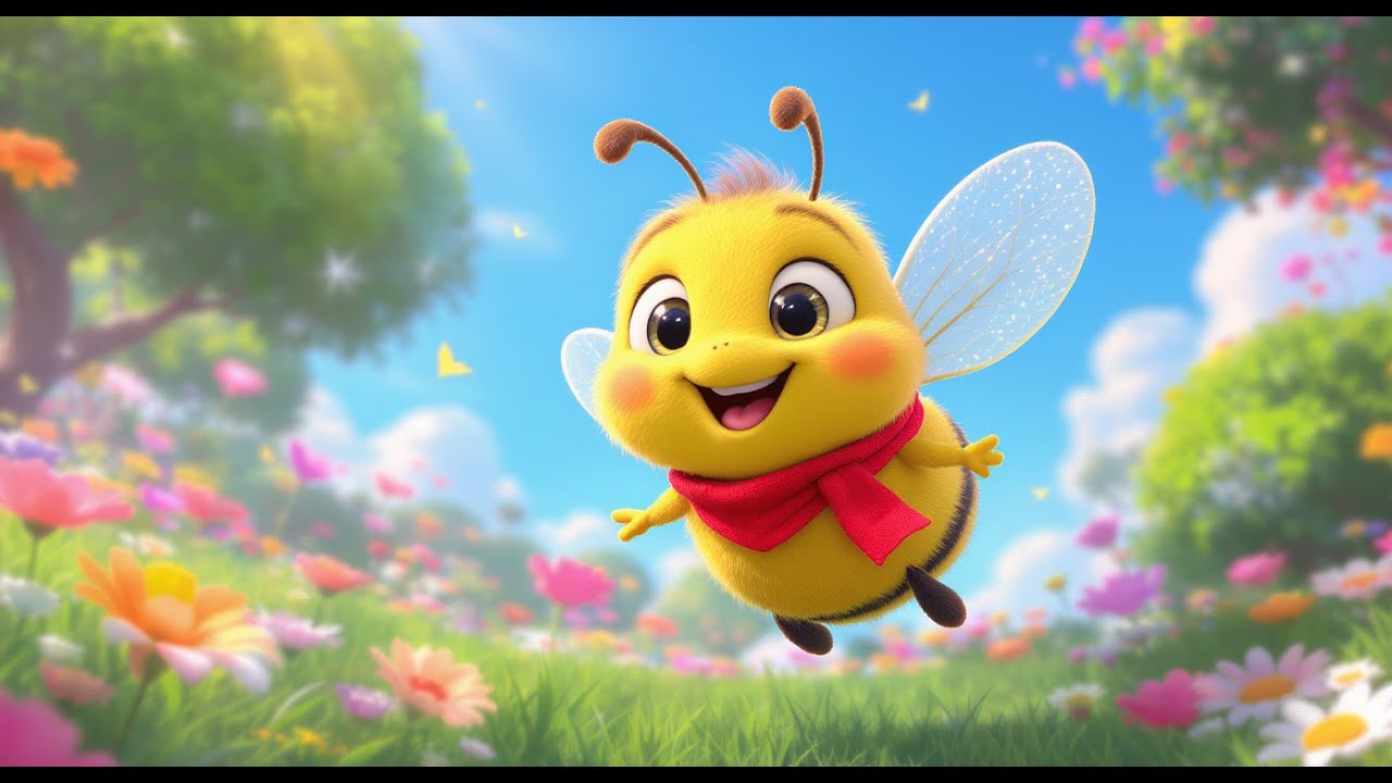 Buzz Buzz Buzz! 🐝 Little Bee Song | Fun Kids Nursery Rhyme