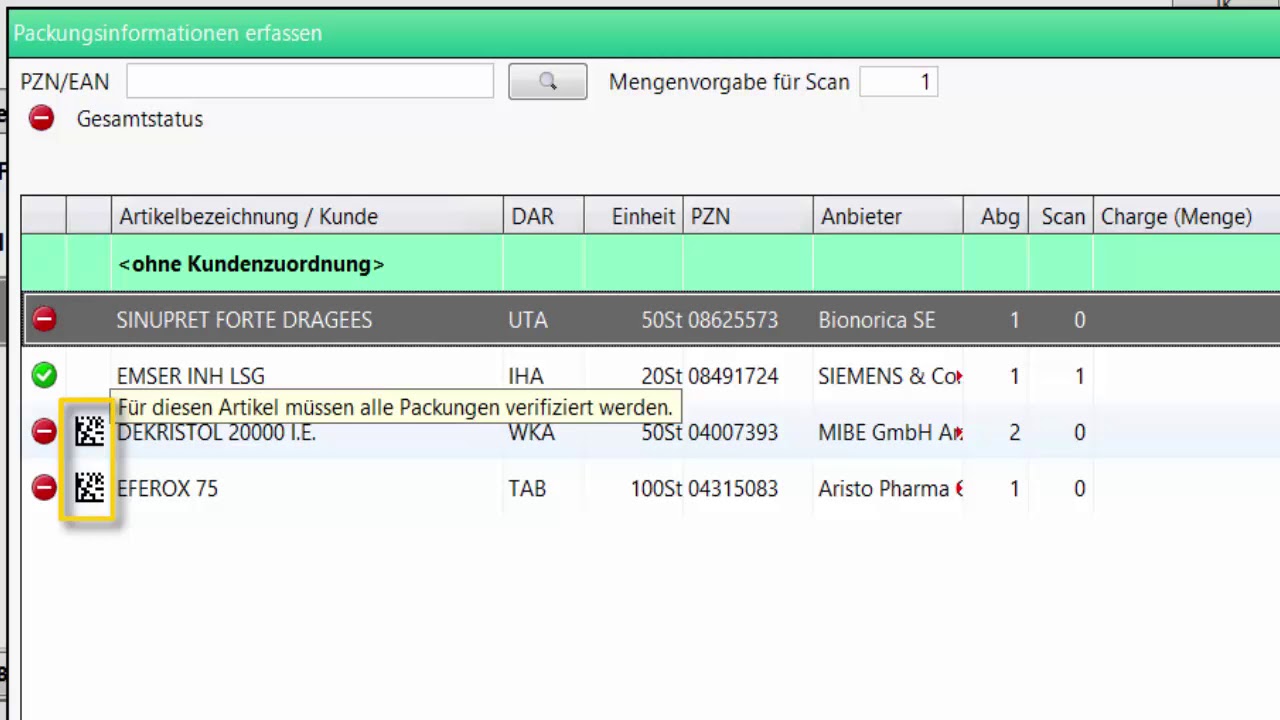 securPharm in IXOS Teil 3 – Verkauf und securPharm Verwaltung