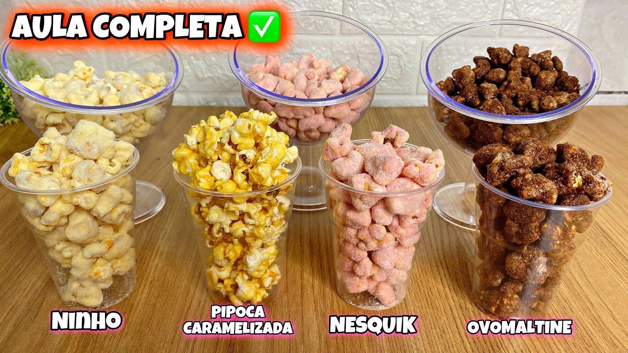 🔥[AULÃO] FAÇA E VENDA PIPOCA GOURMET E PIPOCA CARAMELIZADA | MUITO FÁCIL VENDA GARANTIDA✅