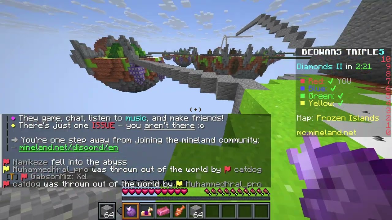 Bedwars with random txt